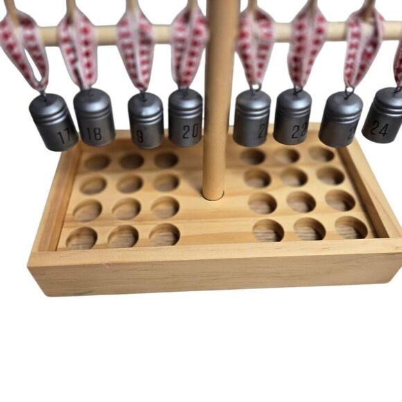 Hearth & Hand with Magnolia Wood Tree Advent Calendar Silver Bells Christmas NEW - Picture 6 of 9